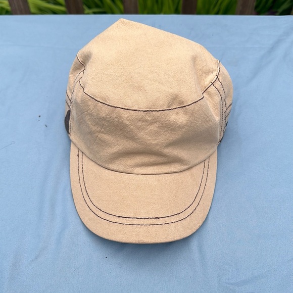 DPC Dorfman Pacific co Handmade hat tan with camouflage panel one size - Picture 1 of 4